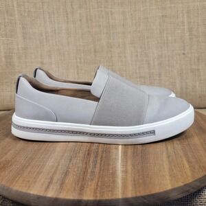 Clarks Unstructured Un Maui Step Slip On Sneakers Gray Women 7.5 Comfort Shoes‎